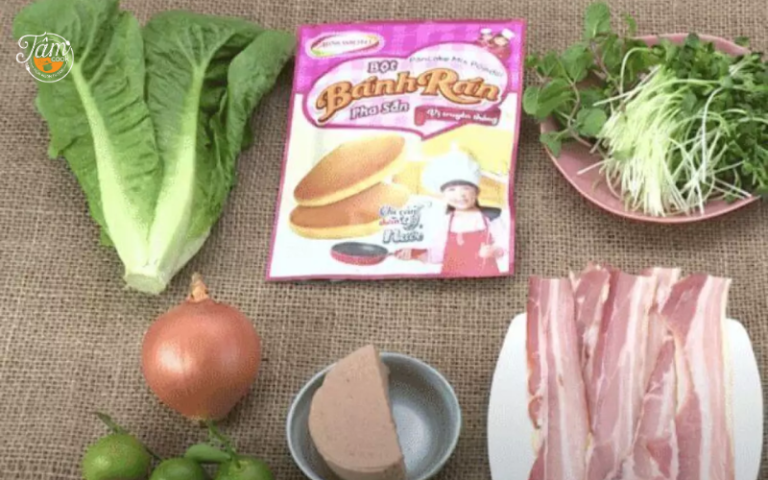 Cách làm bánh rán kẹp pate thịt xông khói đơn giản, nhanh cho bữa sáng