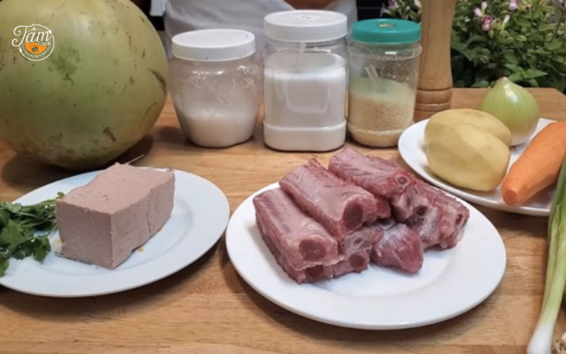 cách làm sườn nấu pate