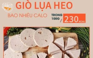 100g chả lụa bao nhiêu calo