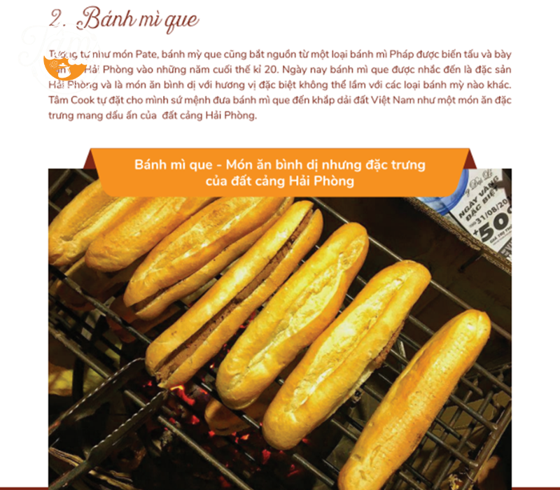 làm bánh mì với pate cột đèn hải phòng