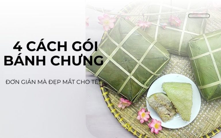 cách gói bánh chưng