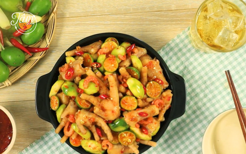 cách làm chân gà sả tắc
