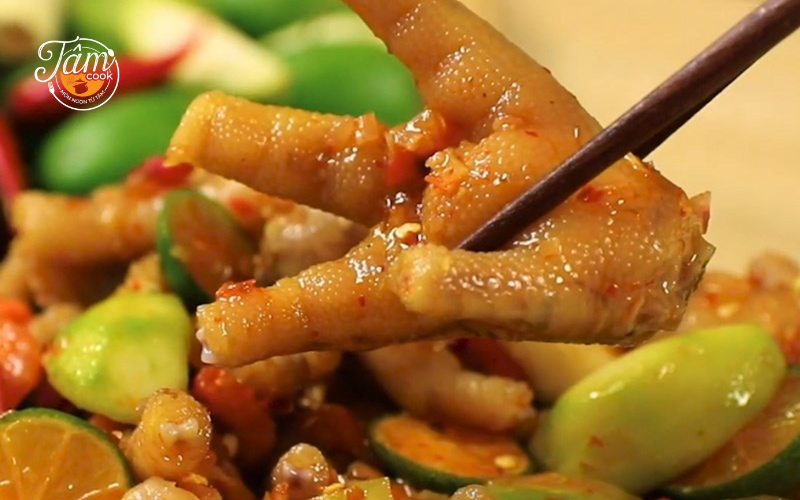 cách làm chân gà sả tắc