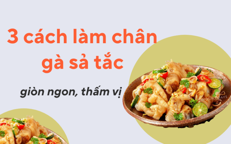 cách làm chân gà sả tắc