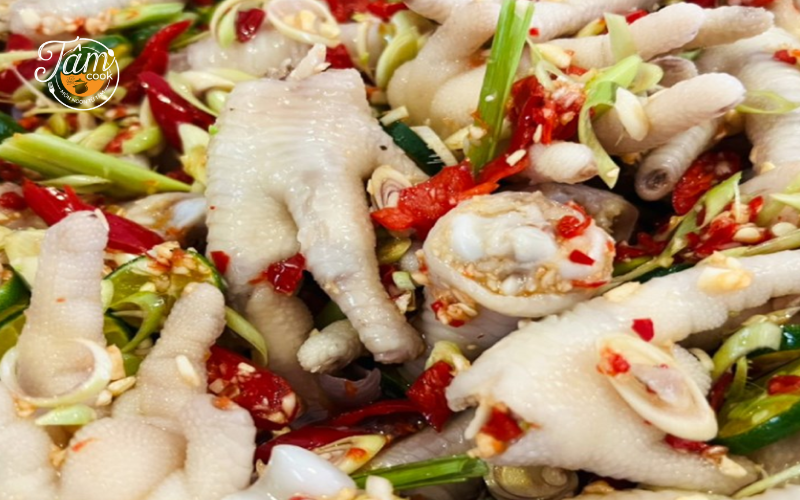 cách làm chân gà sả tắc
