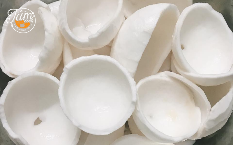 cách làm mứt dừa non