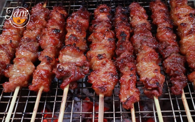 cách làm nhân bánh mì thịt nướng