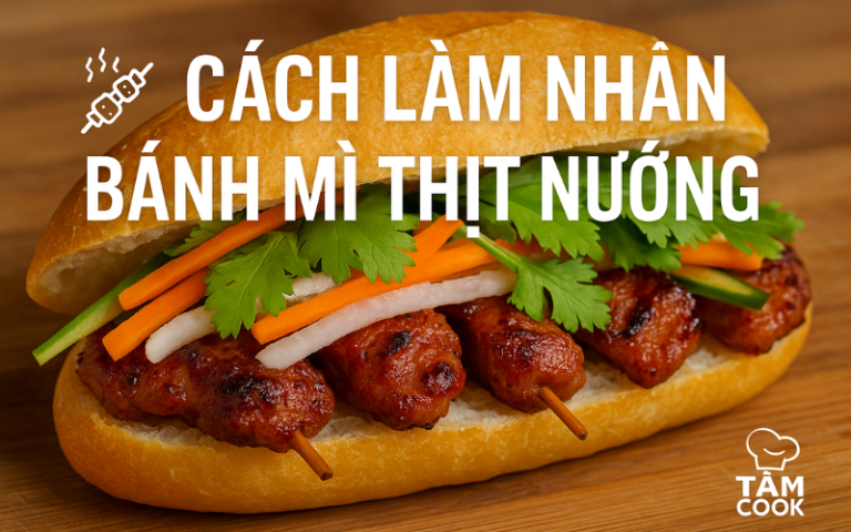 cách làm nhân bánh mì thịt nướng