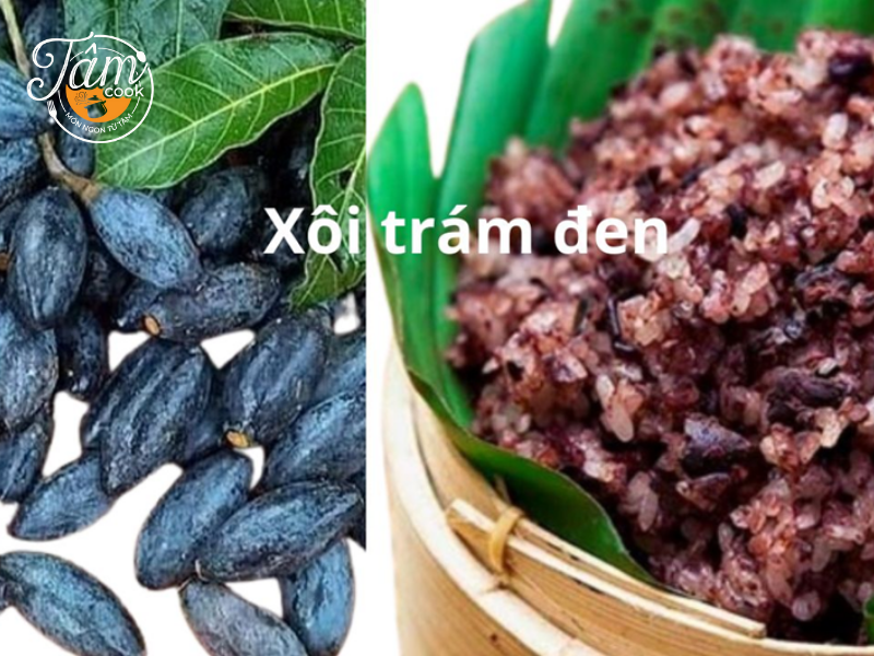 cách nấu xôi trám đen