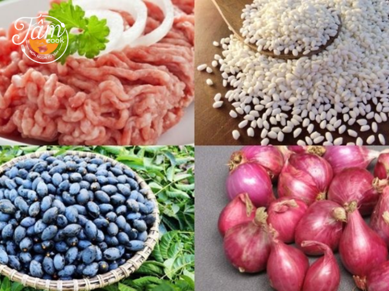 cách nấu xôi trám đen