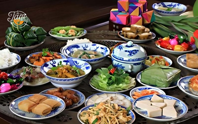 trang trí món ăn ngày Tết