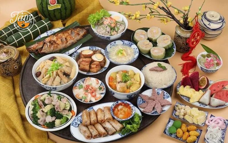 trang trí món ăn ngày Tết
