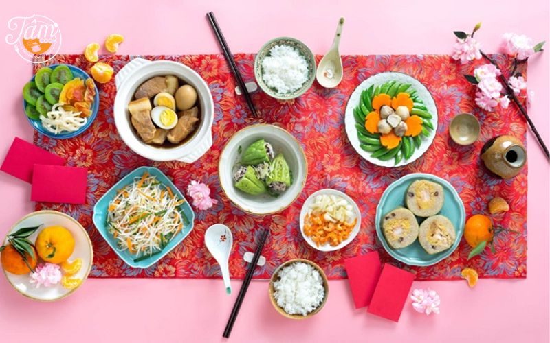 trang trí món ăn ngày Tết