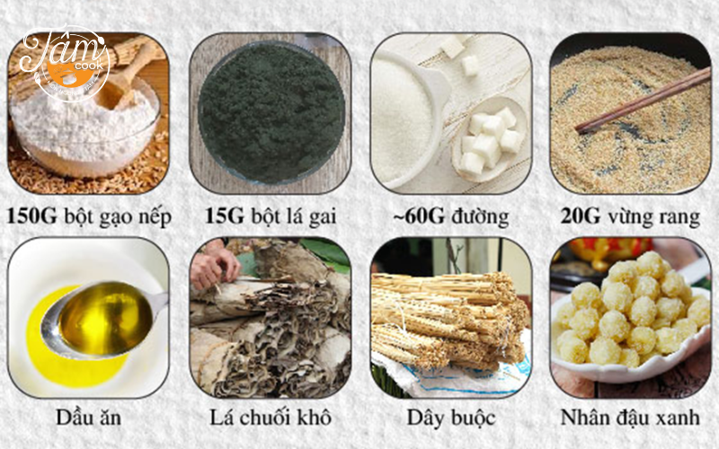 cách làm bánh gai nhân đậu xanh