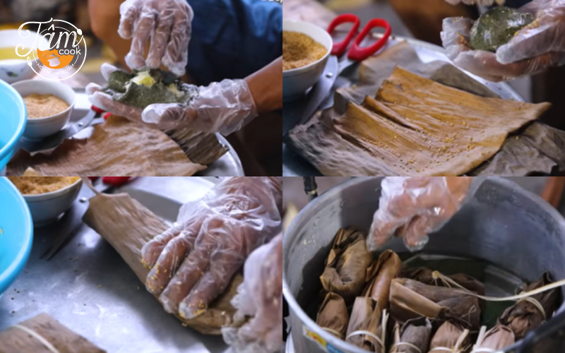 cách làm bánh gai nhân đậu xanh