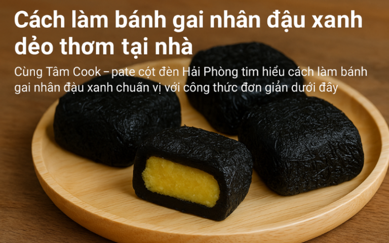 cách làm bánh gai nhân đậu xanh