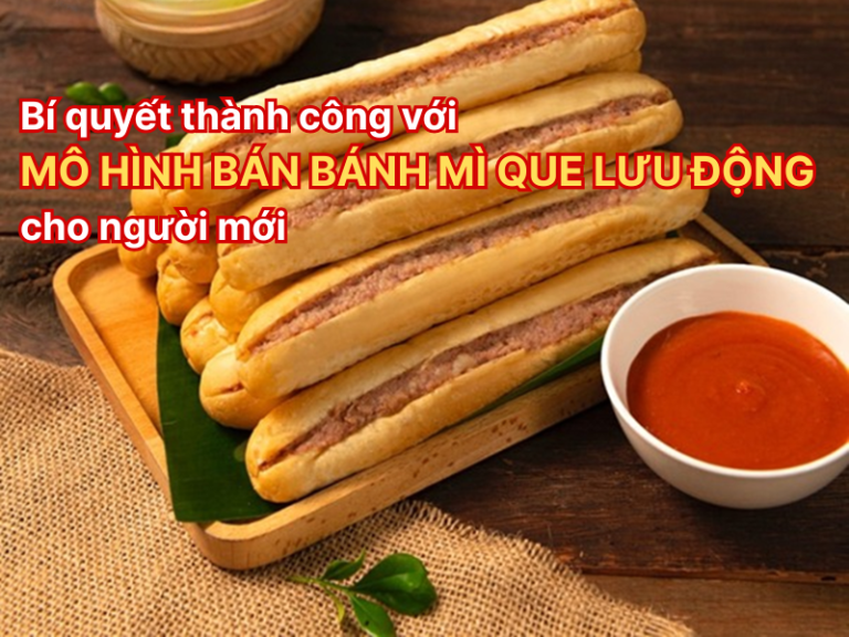 mô hình bán bánh mì que lưu động