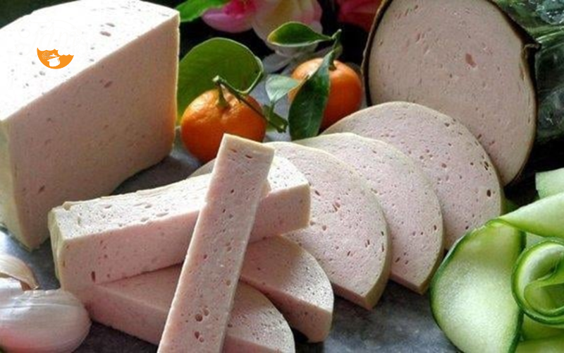 phân biệt giò lụa thật và giò lụa pha chứa hàn the