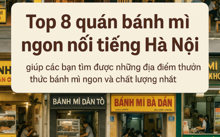 quán bánh mì ngon nổi tiếng Hà Nội