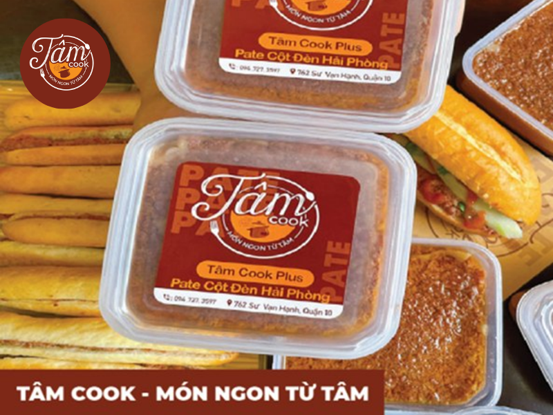 pate cột đèn cho bữa trưa văn phòng