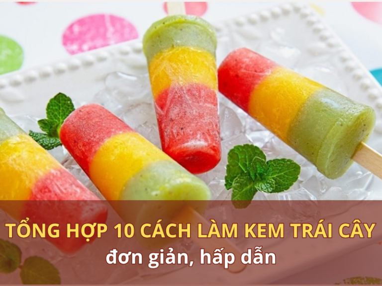 cách làm kem trái cây