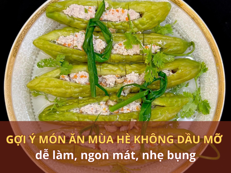món ăn mùa hè không dầu mỡ