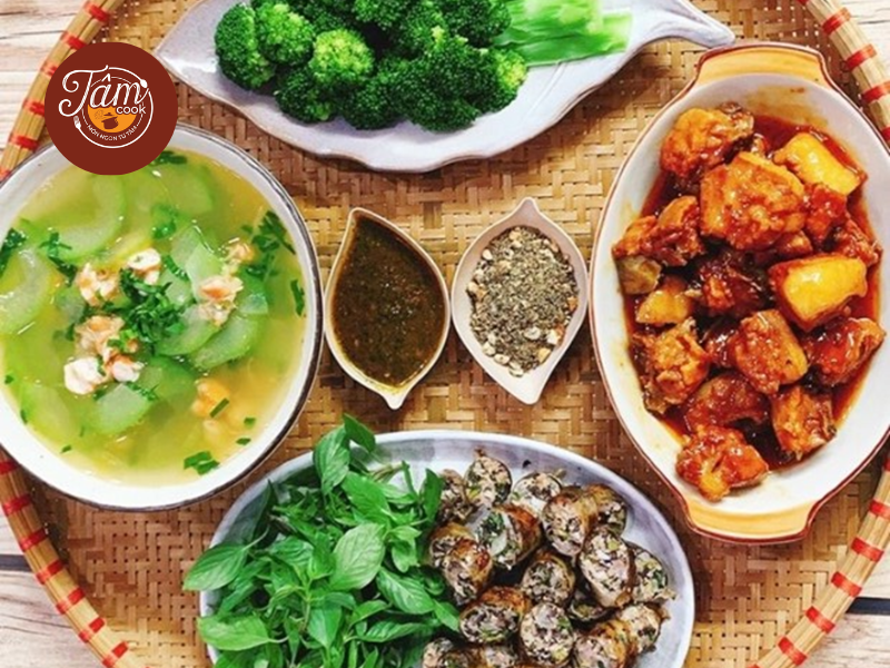 thực đơn mùa hè cho gia đình