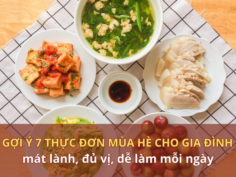 thực đơn mùa hè cho gia đình