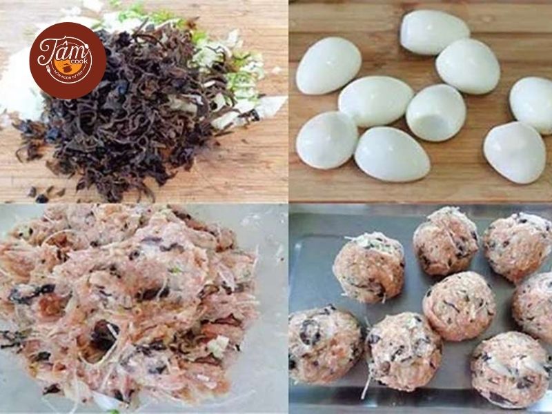 cách làm bánh bao nhân thịt trứng và nhân thịt miến