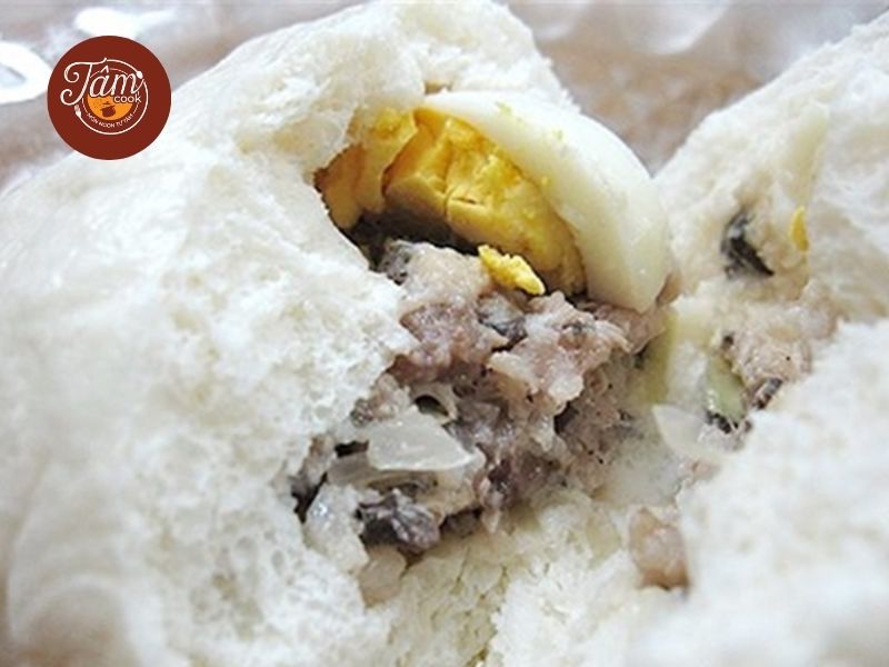 cách làm bánh bao nhân thịt trứng và nhân thịt miến