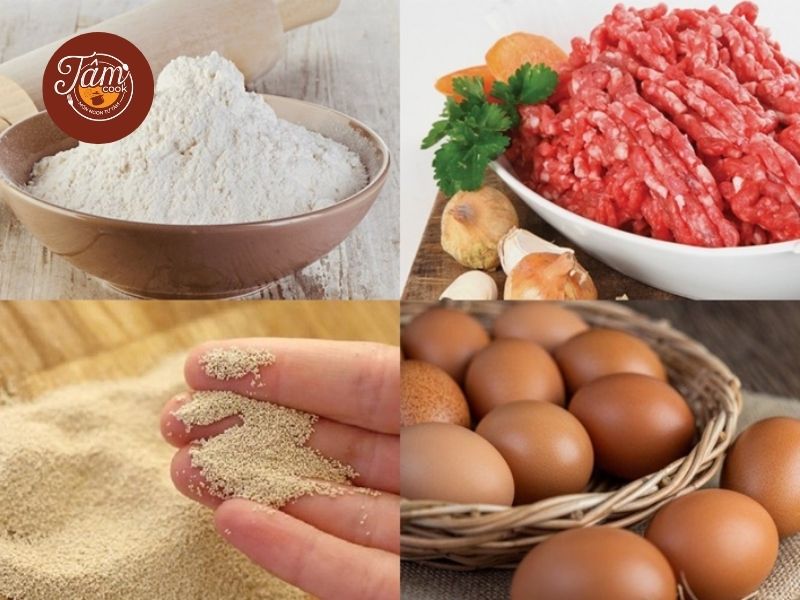 cách làm bánh bao nhân thịt trứng và nhân thịt miến