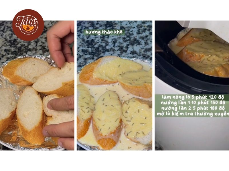 cách làm bánh mì bơ tỏi