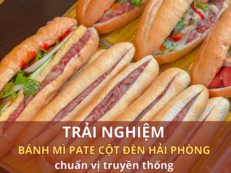 bánh mì pate cột đèn Hải Phòng