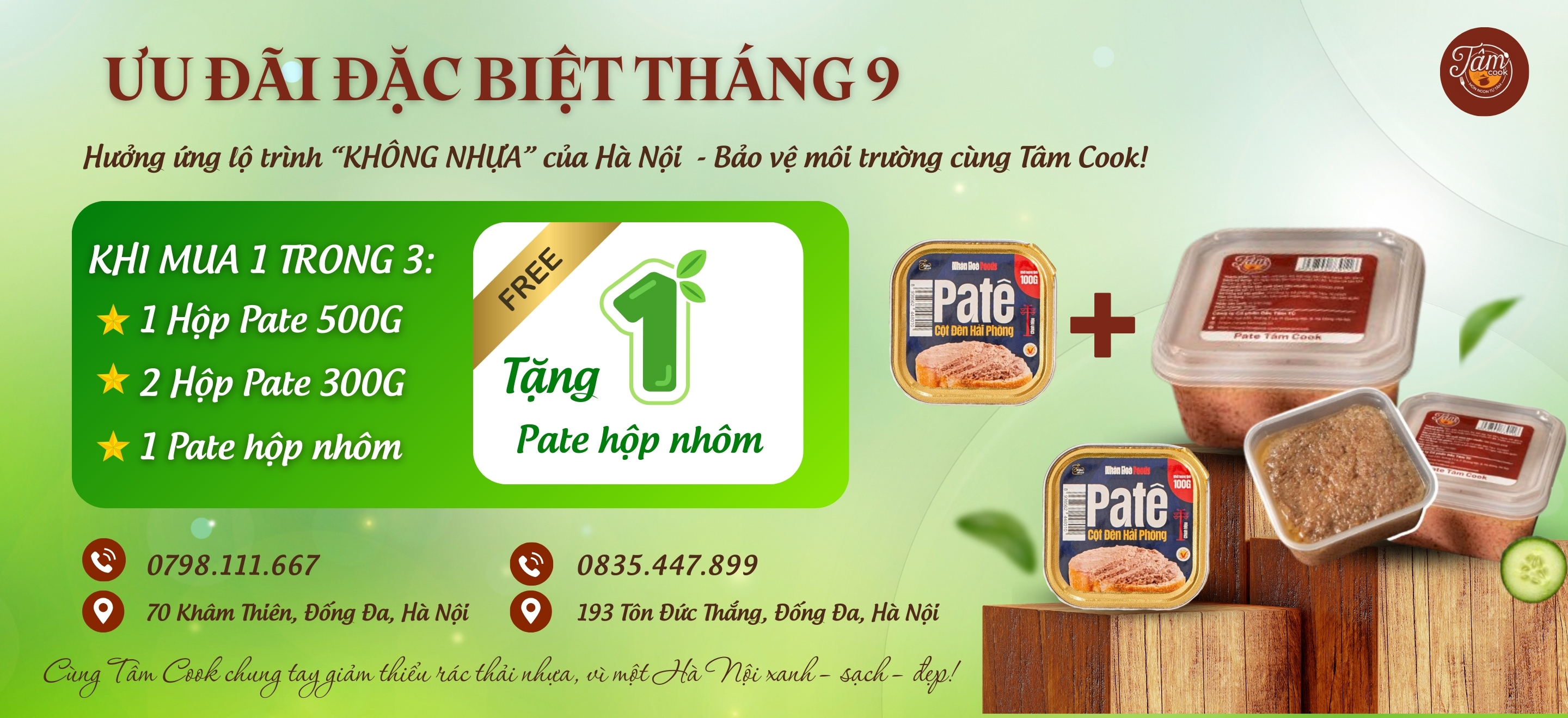 [Ưu đãi cực sốc] Chương trình khuyến mãi Pate Cột Đèn tháng 9