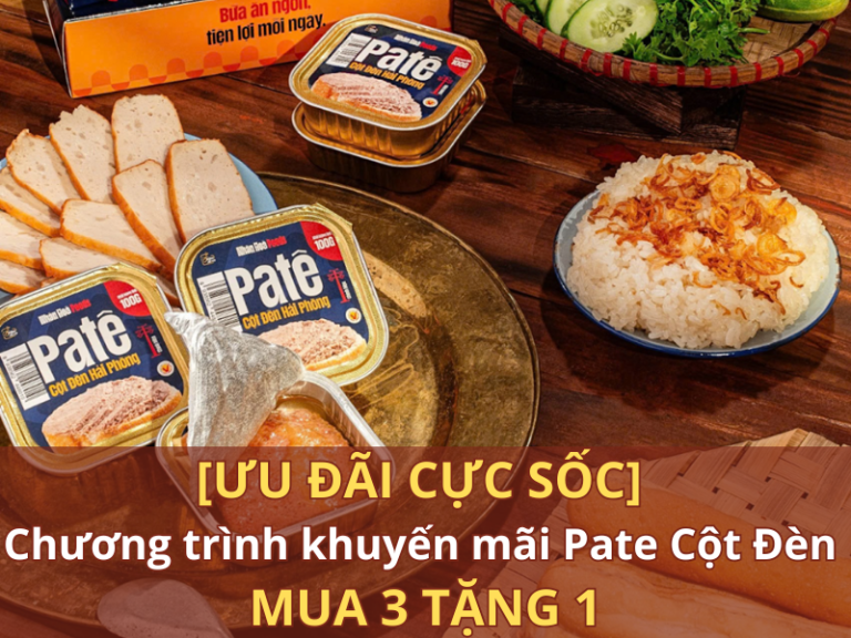 khuyến mãi pate cột đèn