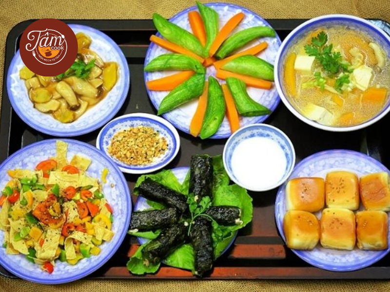 mâm cỗ chay cúng
