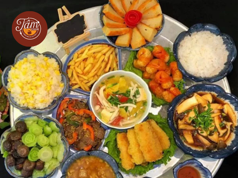mâm cỗ chay cúng 