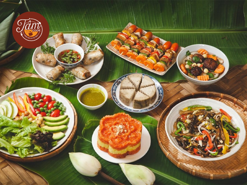 mâm cỗ chay cúng 
