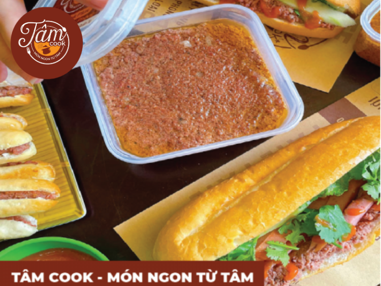 pate cột đèn dùng cho quán bánh mì